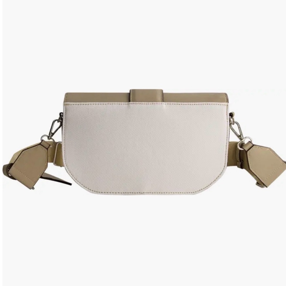 Stylish Tan and Cream Women's Bag - Picture 3 of 3